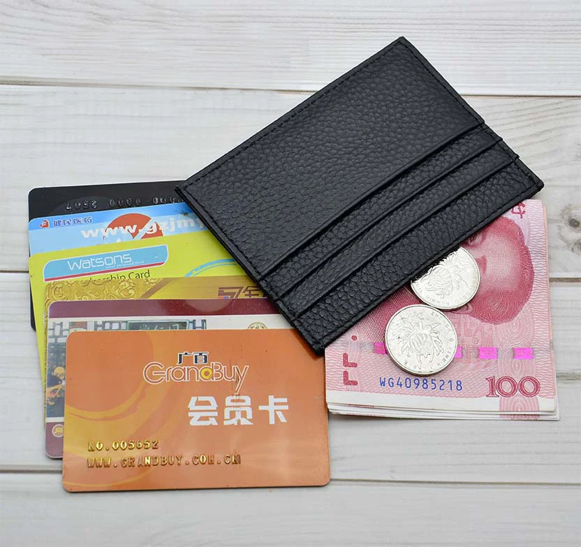 Лидер продаж, держатель для карт из натуральной кожи, Женский держатель для 6 кредитных карт, кошелек для банковских карт