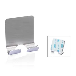 Strong Self Adhesive Hooks Waterproof Wall Hanger Key Hook for Robe Coat Towel Bags Stainless Steel Hooks & Rails Hanging