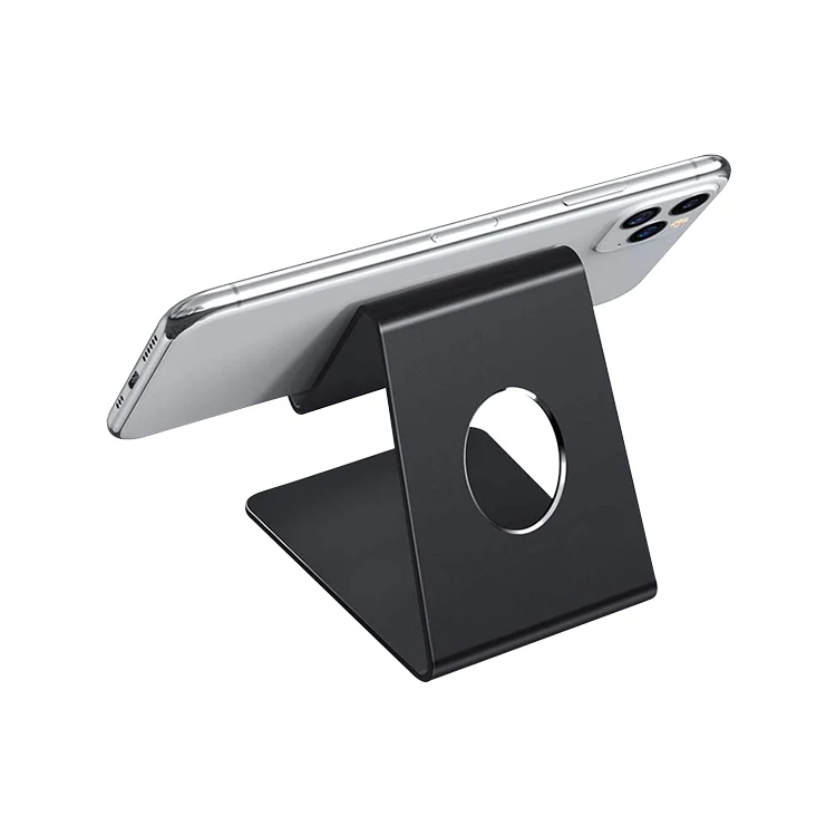 Free sample phone holder Metal  Desktop mobile phone bracket table use anti-slip holder aluminium alloy phone holder
