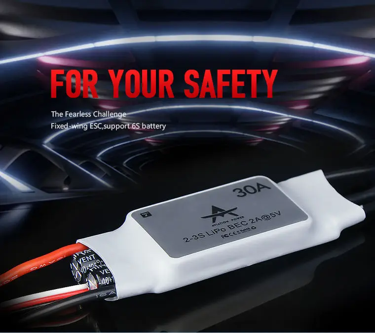T-MOTOR 30A LV 3S mini Brushless ESC electronic speed controller For RC helicopter Fixed wing aircraft