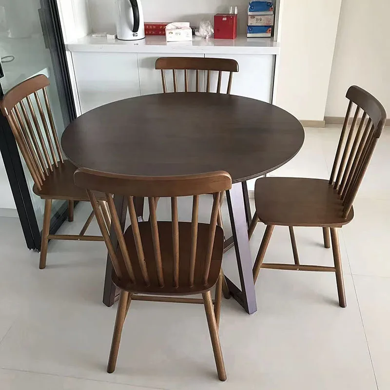 V shape pedestal walnut mahogany oak ash rubber teak solid wood dining room furniture 8 person 10 chairs round dinner tables