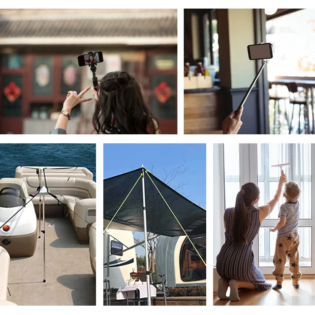 Aluminum Telescopic Car Cleaning Pole Window Cleaning Pole