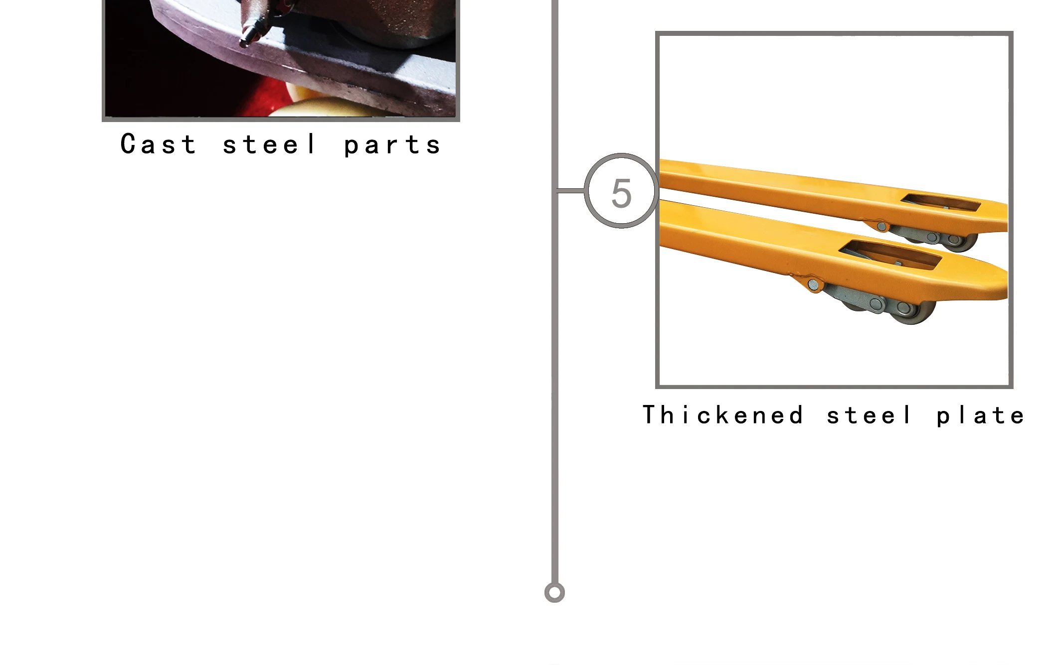 wholesale pallet truck manual forklift hydraulic hand trolley with AC cylinder