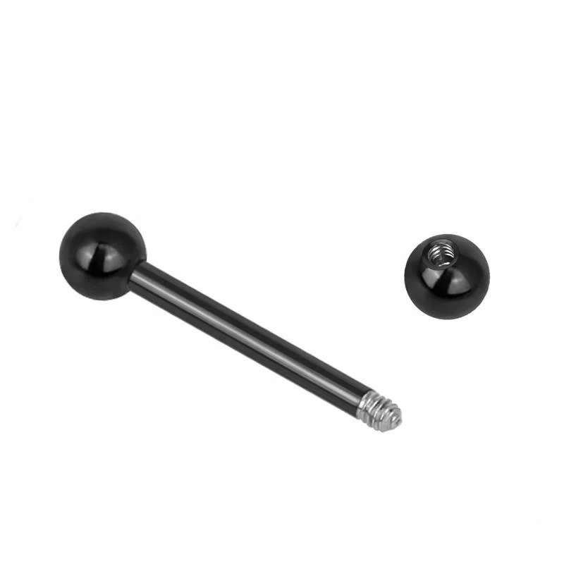 Самые продаваемые ювелирные изделия для пирсинга G23 титановые кольца языка оптом