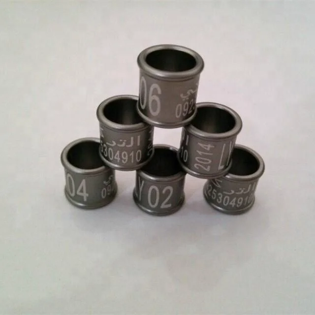  Индивидуальные алюминиевые шайбы для голубей кольца ножек