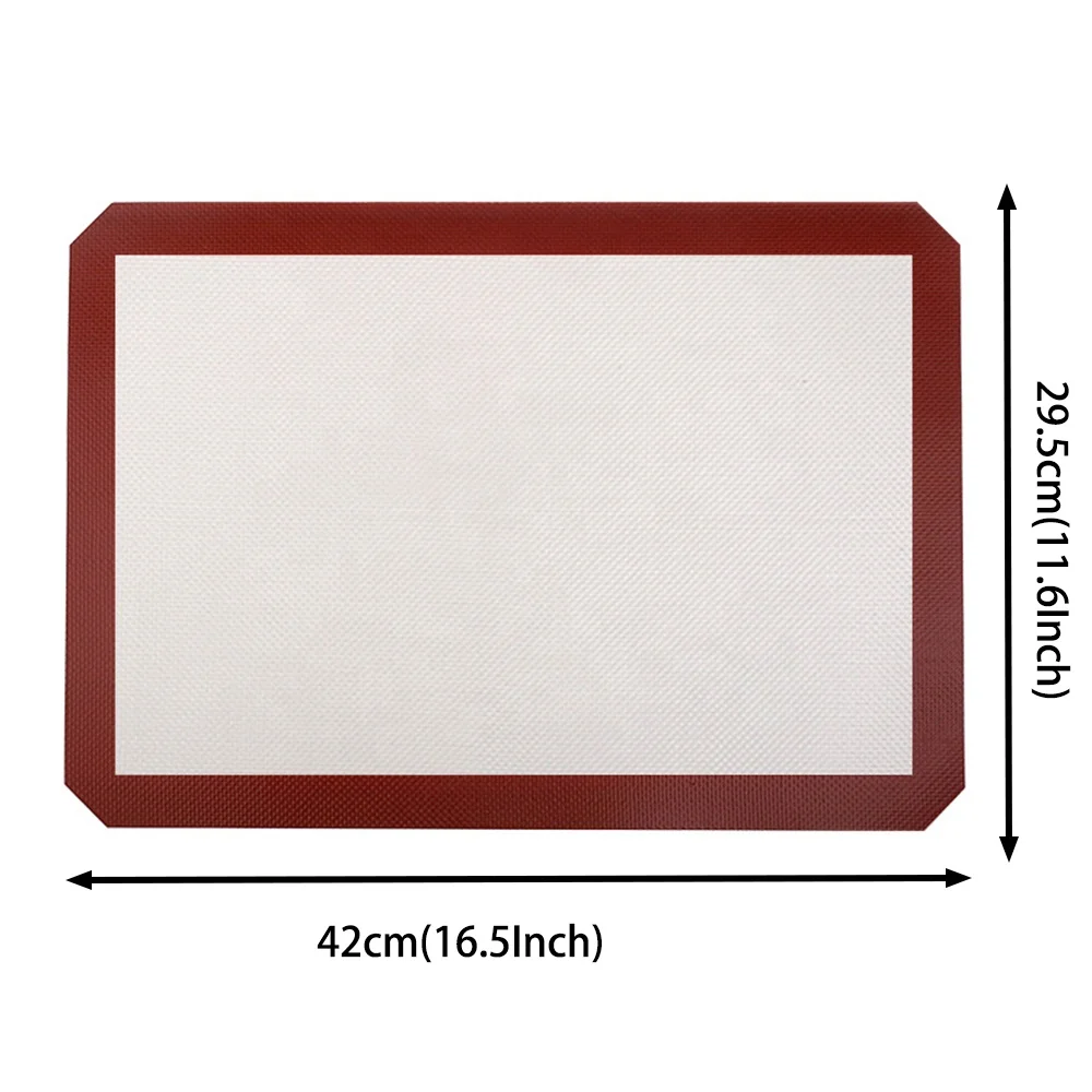 42*29.5cm Multiple Color NonStick Silicone Baking Mat Baking Pastry Tools Rolling Dough Mat Regular Size For Cake Cookie Macaron