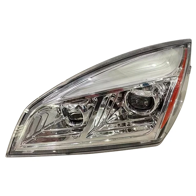 LH Headlight,  LED,with optical lens,White Housing, 2018+, Freightliner Cascadia