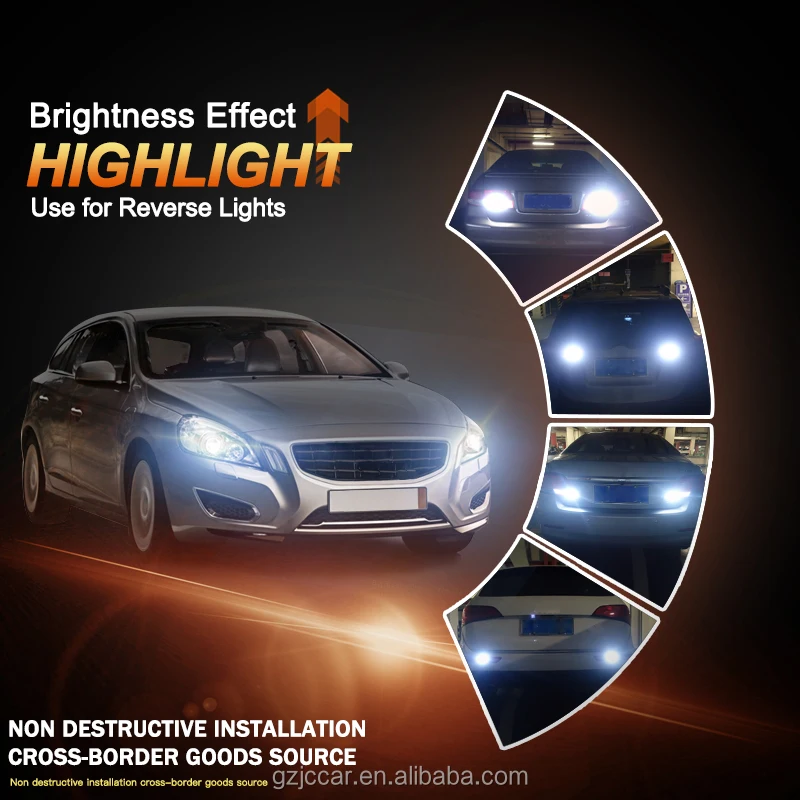 JiaChi Factory High Power Error Free Canbus T15 T16 Auto Car Led Bulb Light 12v 24v 3030 20smd For w16w 921 912 Stop Lamp Yellow