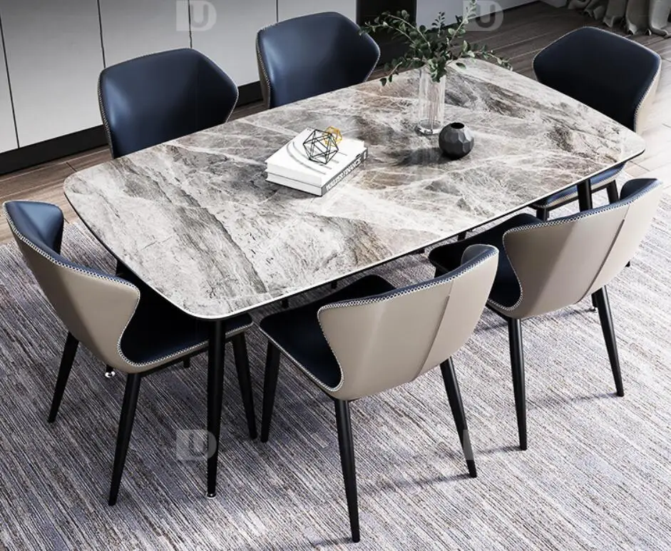 ULT-TY06 в итальянском стиле минималистский горная Плита Топ обеденным столом современный обеденный стол