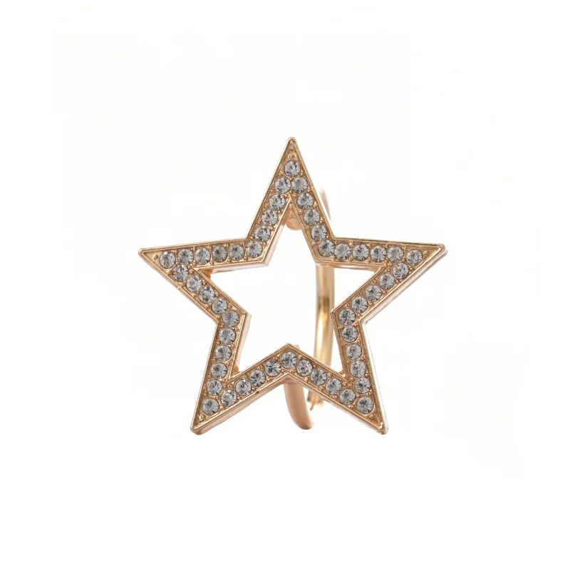 2023 Wholesale cheap star napkin ring christmas napkin holder for restaurant