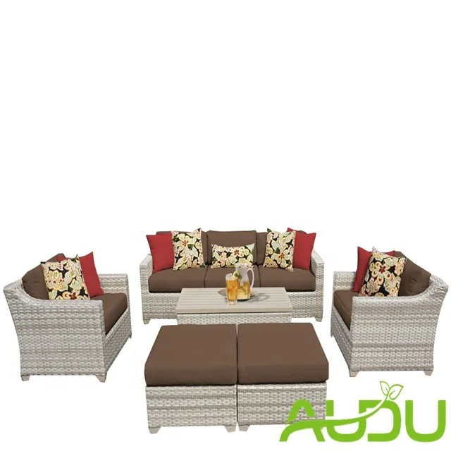 Hawaii popular high-end outdoor Island Resort Seaside relaxing chair table patio furniture in Holiday Village