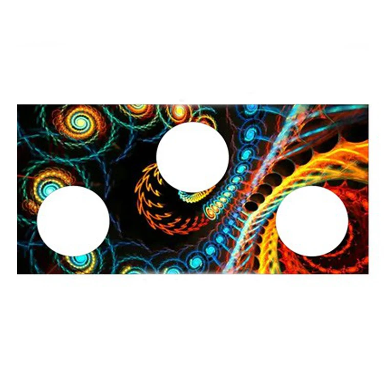 Китайская фабрика, оптовая продажа, красивая Высококачественная цветная закаленная газовая плита, верхняя стеклянная панель