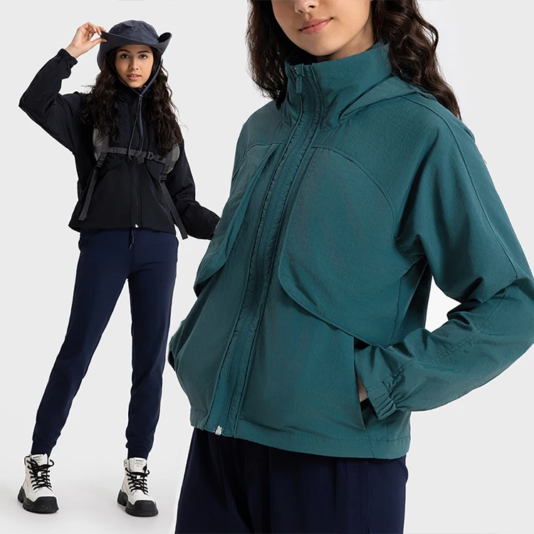 Winter Fitness Running Jacket Full Zipper Thick Yoga Jacket Running Wear Quick Dry Sports Coat with Pocket