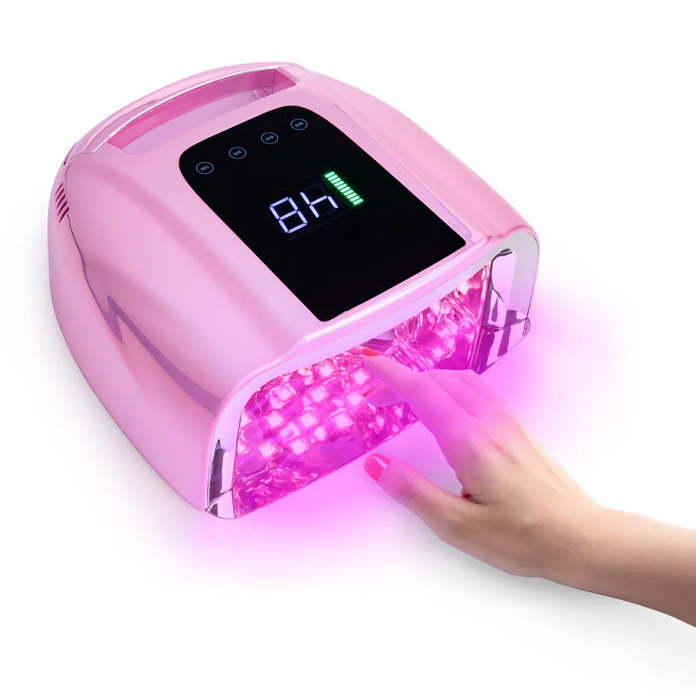 Professional 96w Pro Cure Wireless Dual Light Rechargeable Cordless Gel Dryer Sun UV LED Nail Lamp for Salon Manicure