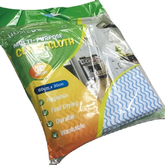 Disposable  Non Woven Dish Cloth Reusable Dish Towels Multipurpose Handy Wipes Spunlace Nonwoven Cleaning Cloth for Kitchen