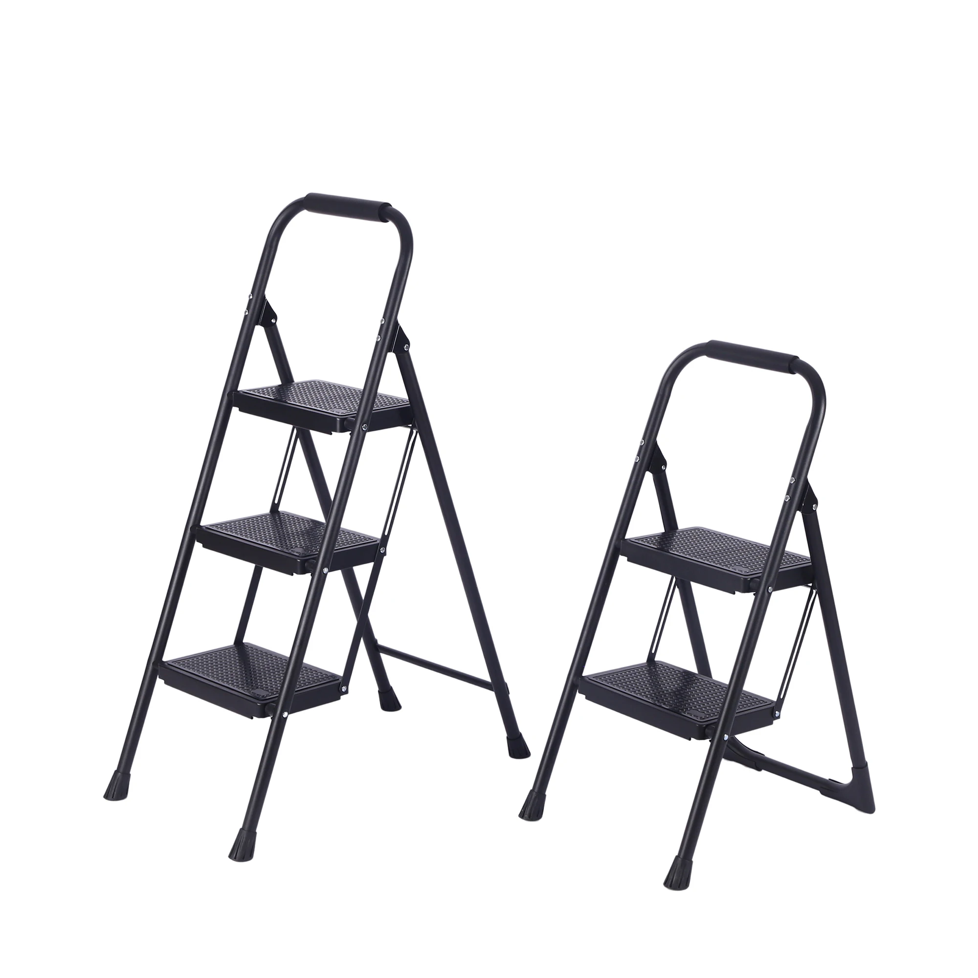 Steel 2 step ladders folding step stool ladder for homeuse