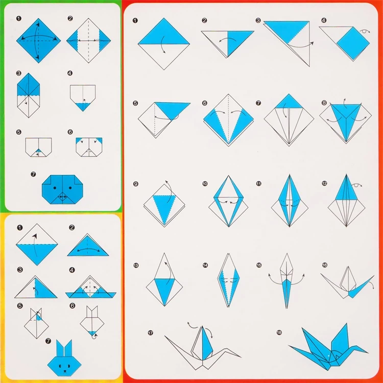 China Colorful Kids Origami Set Factory Wholesale Bulk Christmas Origami Paper