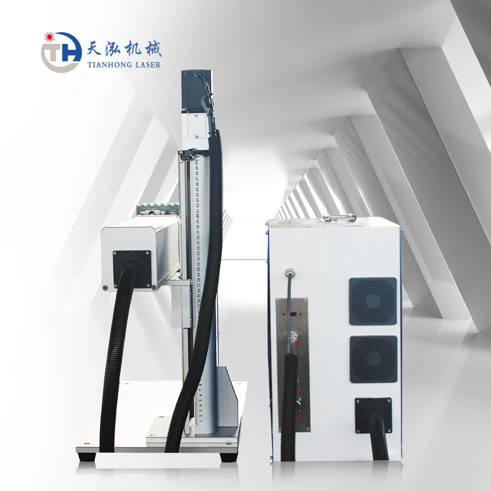 50w 100w Dynamic Fiber Laser Marking Machine with Ezcad3 software For Metal deep engraving