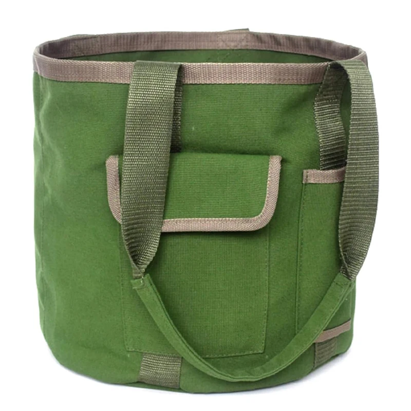 Garden Tools Bag Gardening Organizer Tote Gallon Buckets with Pockets Tools Garden Caddy Great Sturdy Canvas