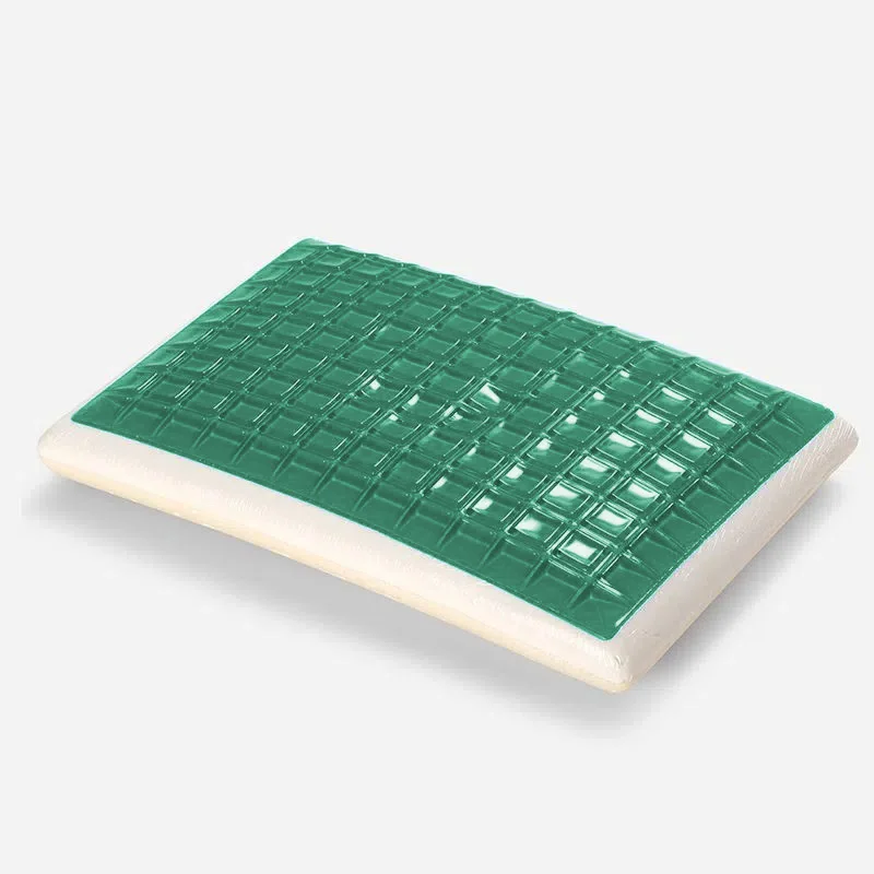 Customized Promote A Good Sleep Comfort Summer Silicone Ice Perfect  Luxury memory foam Standard Size Pillow Factory