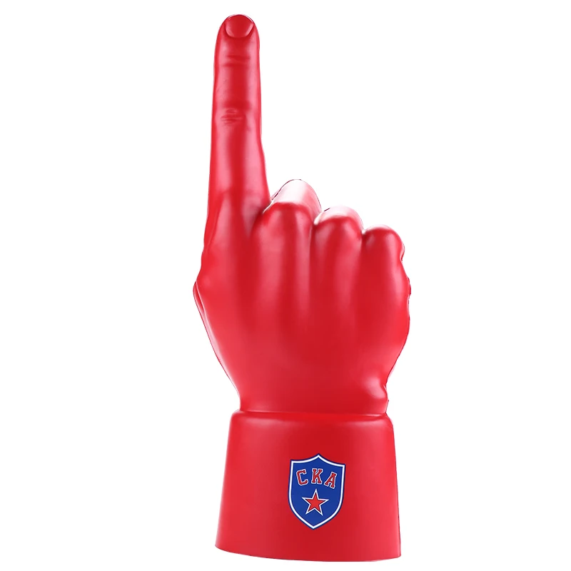 2022 new design product custom squeeze balls china supplier slow rising PU squishy red hand cover finger toy