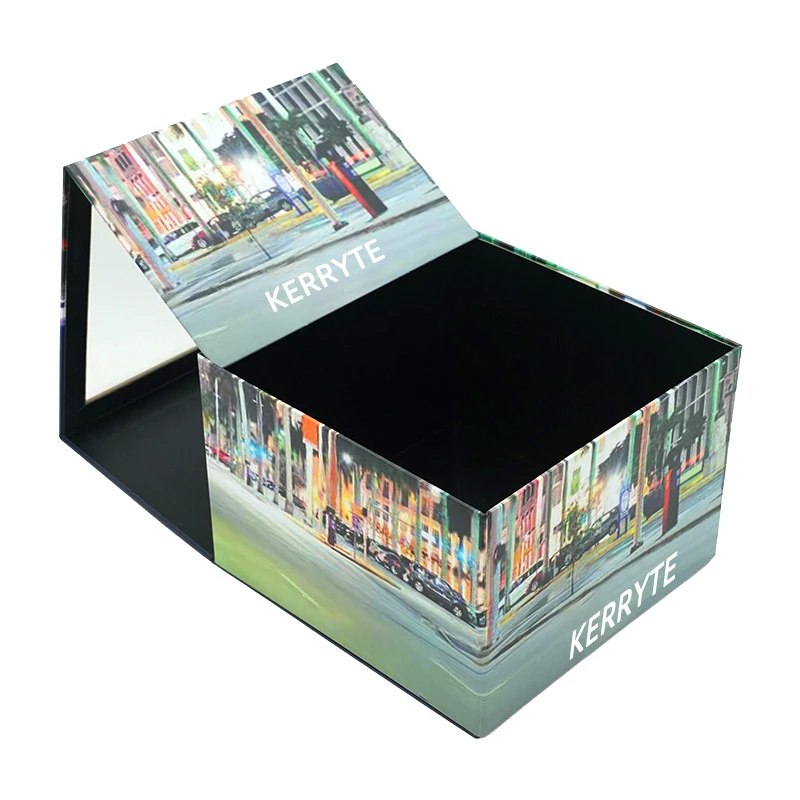 Custom Logo Snapcap Foldable Gift Boxes Hat Paper Packaging Gift Box Baseball Cap Gift Box With Clear Window