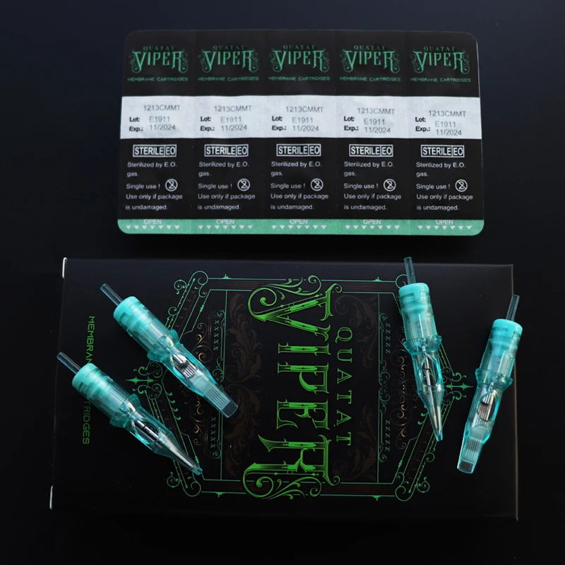 VIPRE Высококачественная коробка для перманентного макияжа из 20 картриджей стерилизации татуировочных игл