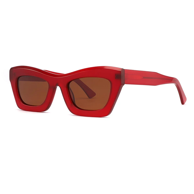 New thick edge design solid color classic models personalized haute couture Neutral polarized sunglasses