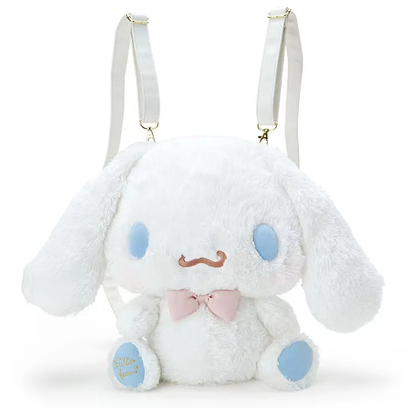 Hot Cartoon character Kawali Sanrio Plush backpack Plush shoulder bag Soft Stuffed kuromi stitch Dolls For Kids Birthday Gifts