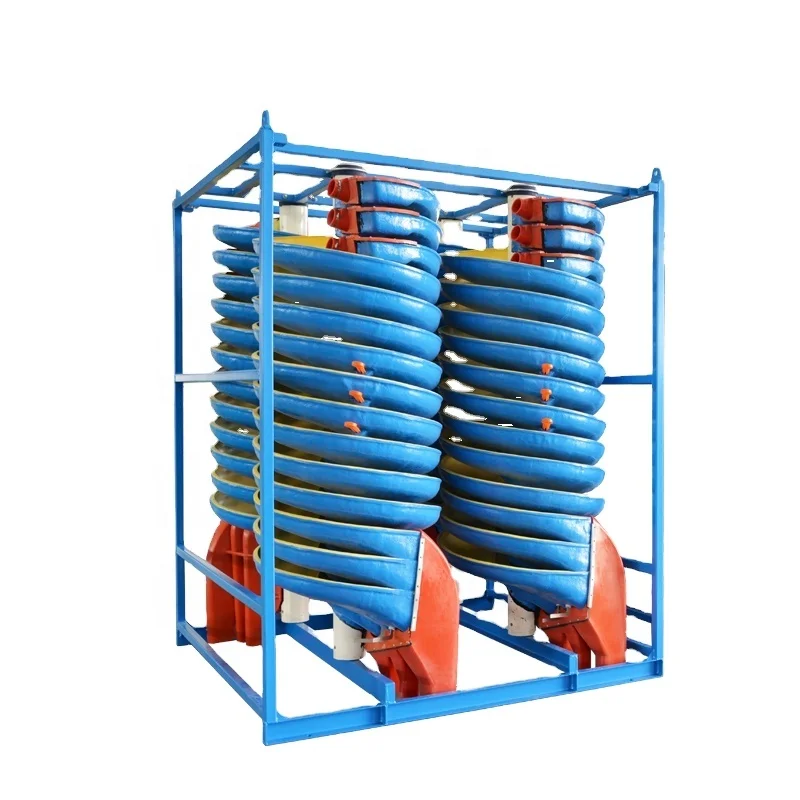 China manufacturer spiral chute gravity concentration equipment mineral coal separator