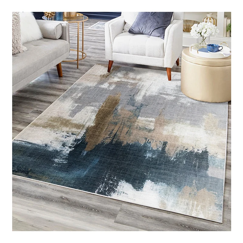 2024 China Manufacturer 3D Printing Polyester Customized Design Size Carpet Rug for Home Living Room