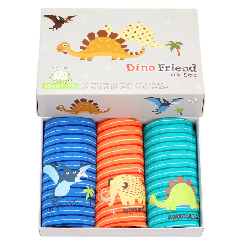 
Wholesale Cute Kids Boy Underwear 100% Cotton Boy Boxers Car Print Cartoon Children Short Panties 