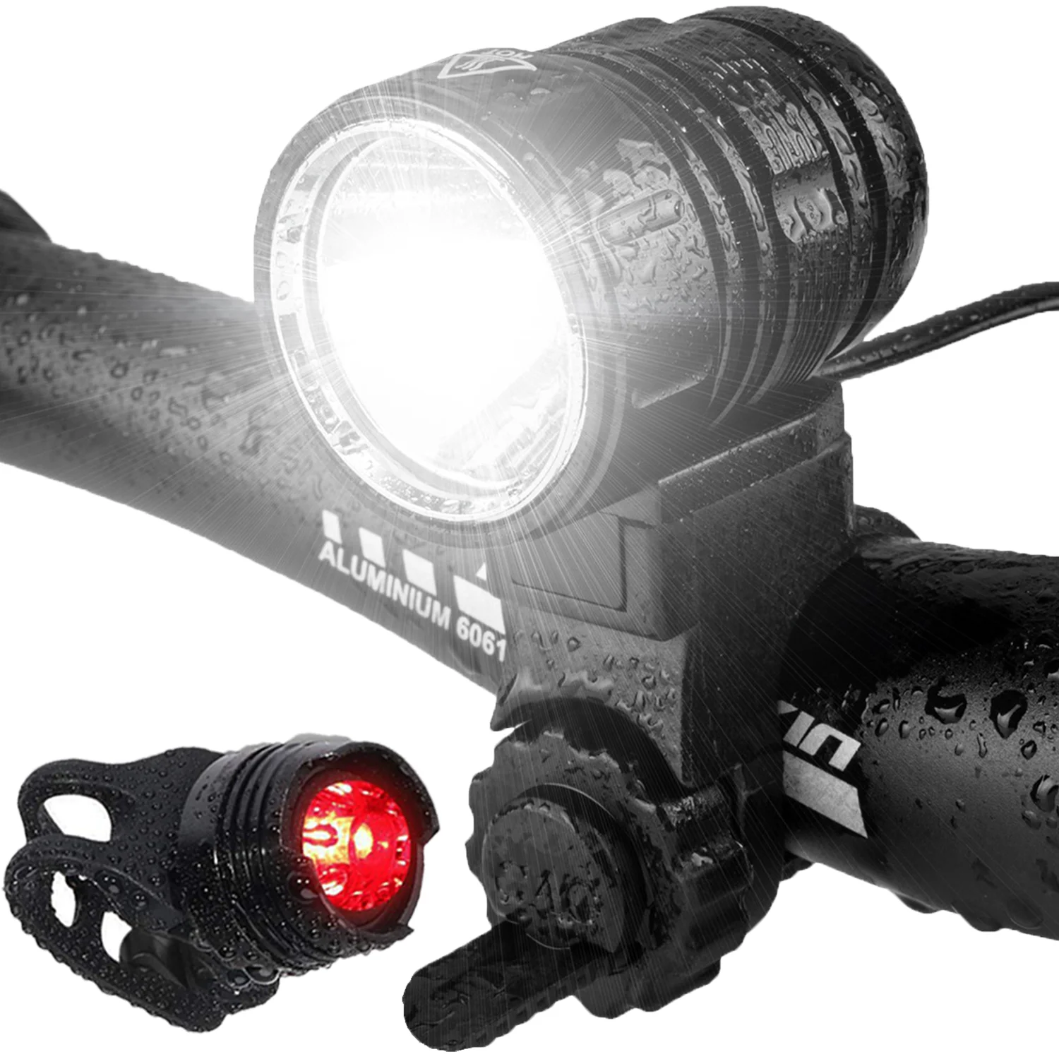 lights for bikes Waterproof  super bright flashlight  Bicycle lamp set bike led fog light indicator light for bike