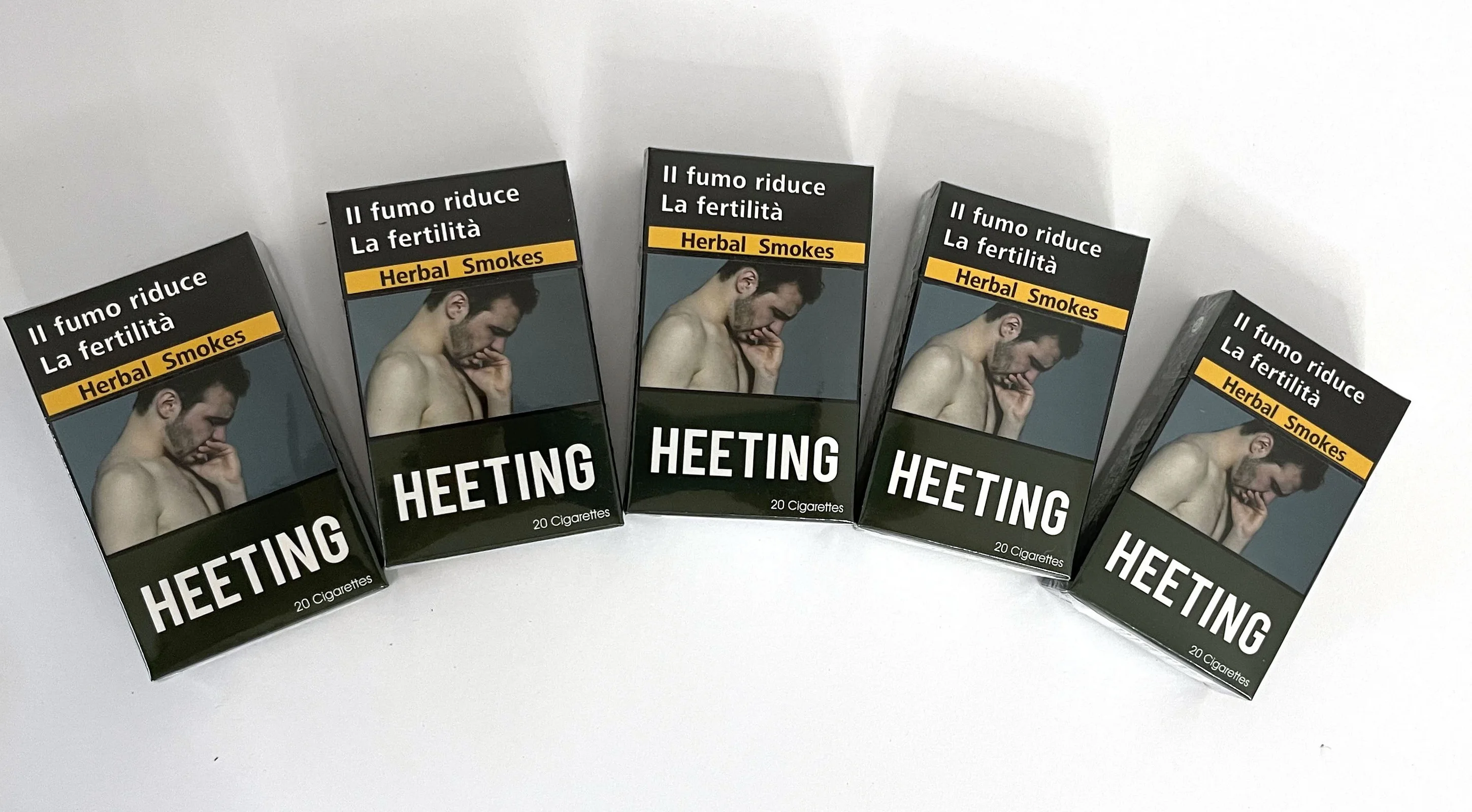 Offset Printing Red Empty Cigarette Pack Box with Customized Packaging