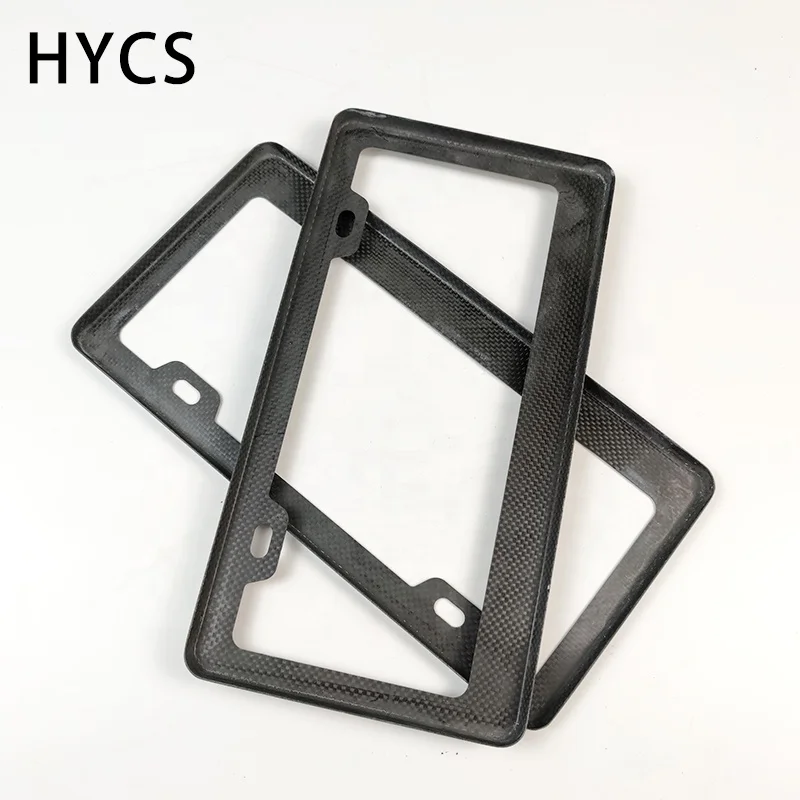 America car real carbon fiber license plate frame