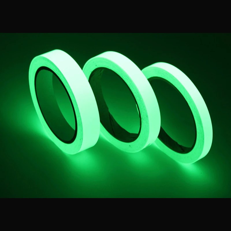 Glow Luminous Fluorescent In The Dark Roll Luminescent Film Self Adhesive Glowing Tape