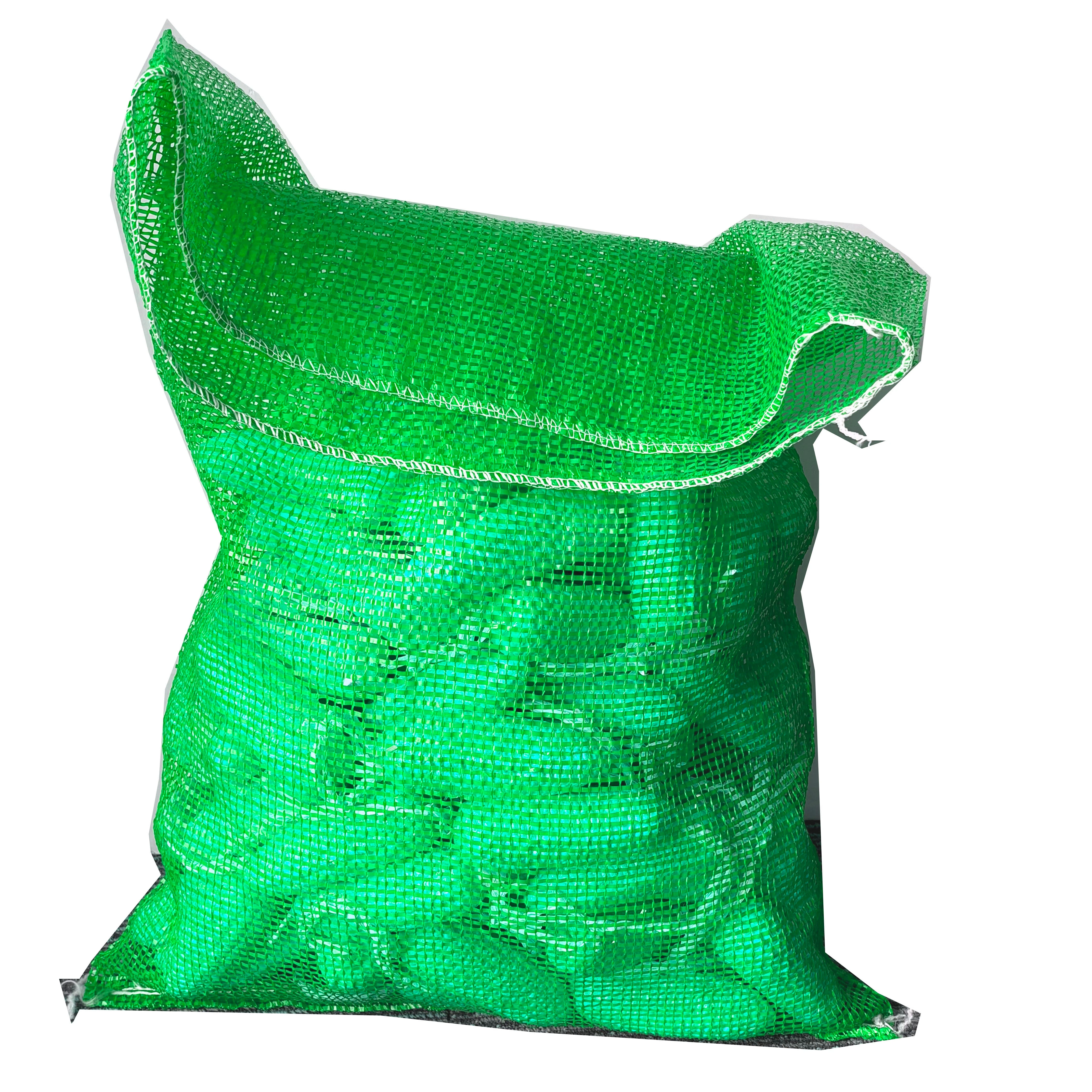 Export to Macau green Packing PP vegetable net bag / Potato Garlic ginger Orange Firewood Mesh bag eggplants bags