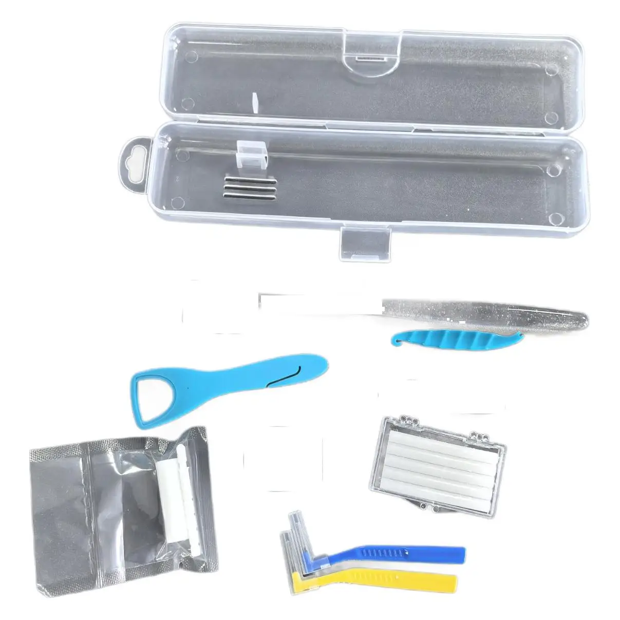 8 PCS Boxed Portable Orthodontic Care Kit Orthodontic Patient Kit Dental Ortho Oral Care Hygiene Kits for Orthodontic Patient