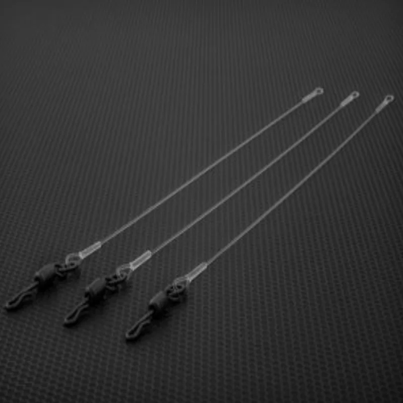 Рыболовные бумы для карпа, Фторуглеродные плавленые поводки для крючков системы chod, аксессуары для лески, конечная Снасть