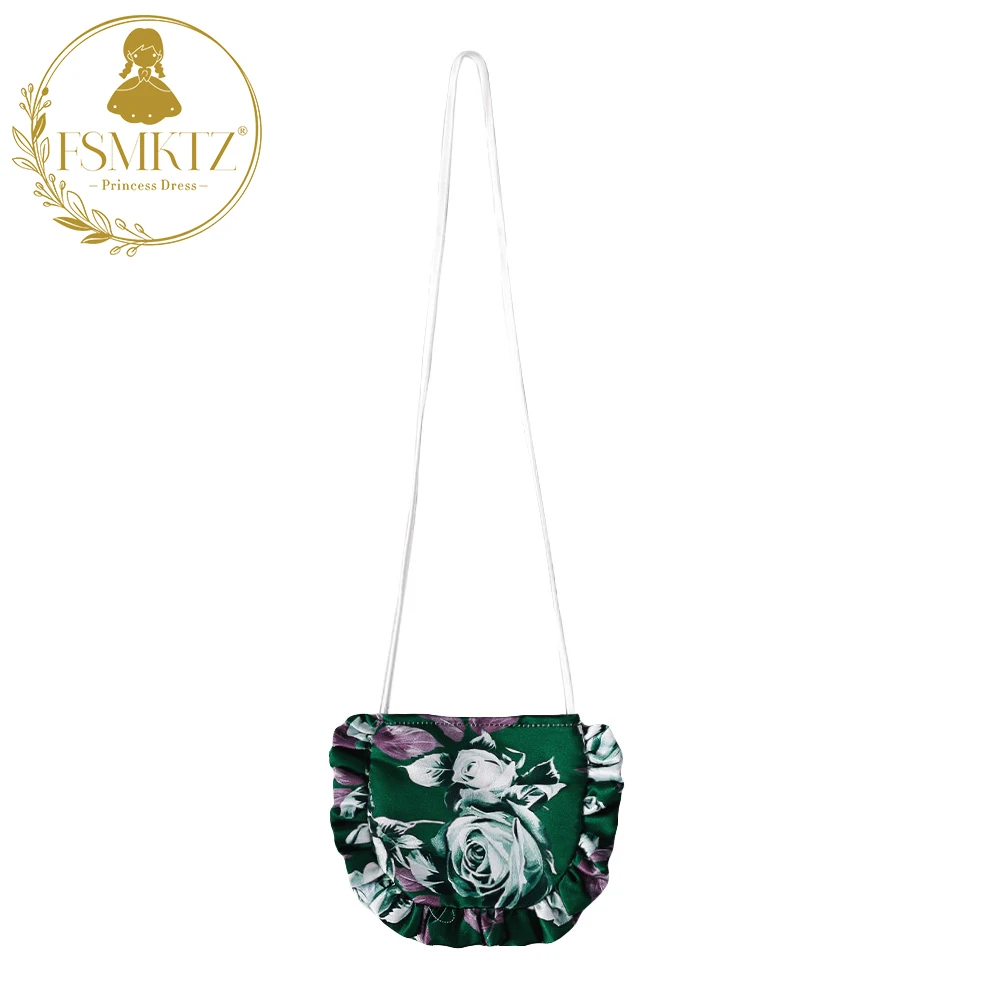 FSMKTZ Flying sleeve 9 years girls dress 5 to 6 years old kids fashion dresses for girls Printed Princess party Dress