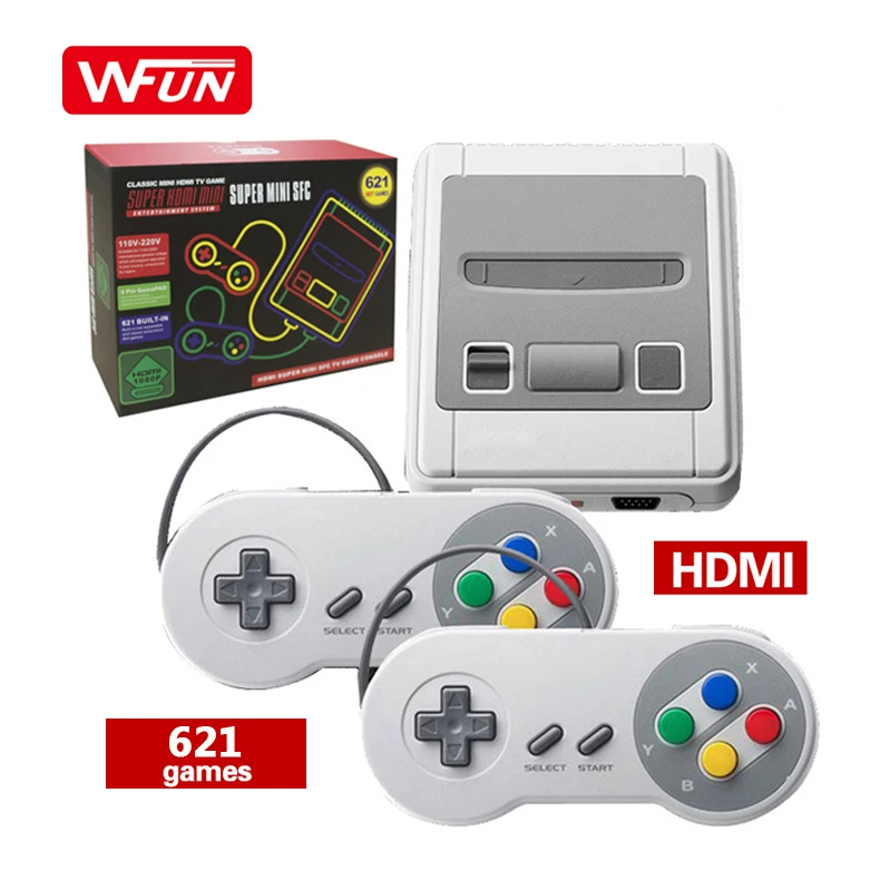 Супер Мини SFC Классическая система 621 игровая консоль HD выход ТВ Plug and Play видеоигры встроенные для Nintendo