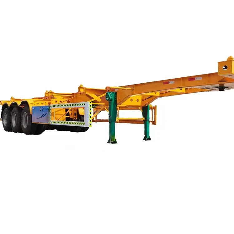 3Axles 20ft 40ft Frame Shipping Chassis Skeletal Skeleton Semi Trailer 40ft Container trailer