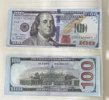 Paper Props 100 US Dollar Bank Ancestor Money Notes Movie Prop Money Euro Party Game Supplies High Quality Prop Money
