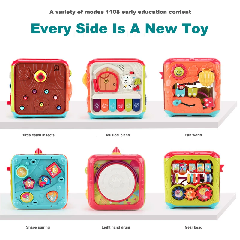 Educational Learning Toys Birthday Gifts For Boys Girls Toddlers Bead Maze Montessori Developmental Toys Baby Activity Cube