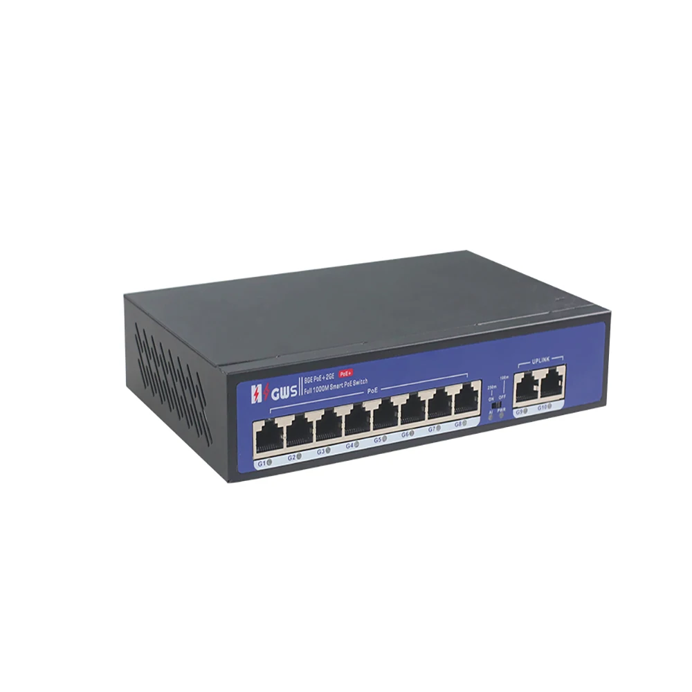 Full gigabit POE Watchdog function 8 Port Unmanaged witch vlan isolation  POE Switch