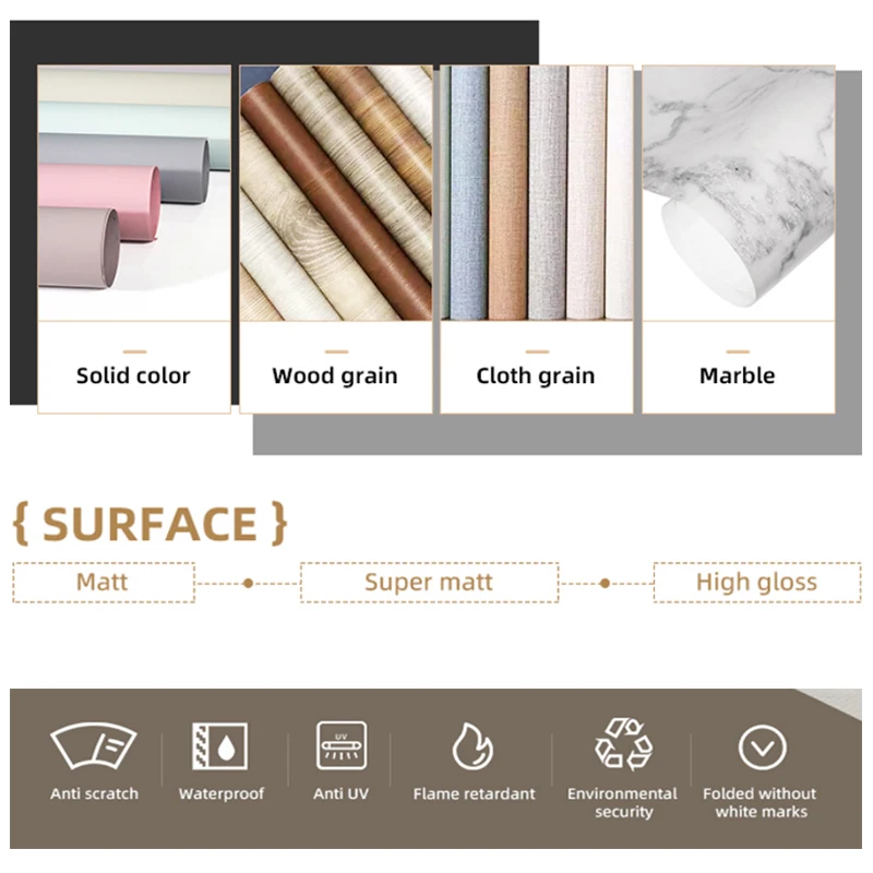 Lituo PVC Rainbow Film New Design PVC High Gloss Film Jumbo Innovate Wood Grain PVC Decorative Film For Wpc