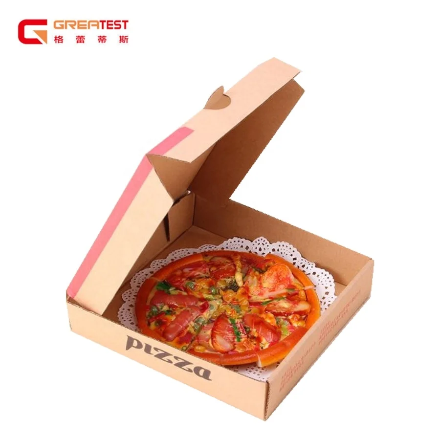 Recyclable Folder Pizza Box  Manufacturer for Food Use