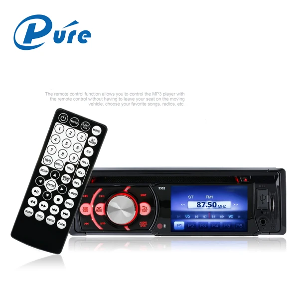 3' Colorful BT Car CD Player Universal Radio Sound System FM DVD VCD CD MP3 MP4