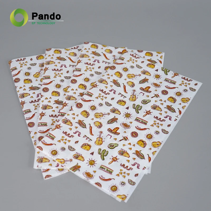 Food-grade Wax Paper Sheet Baking Kitchen Oil Paper Food Sandwich Burger Wrapping Parchment Paper Sheets For Baking