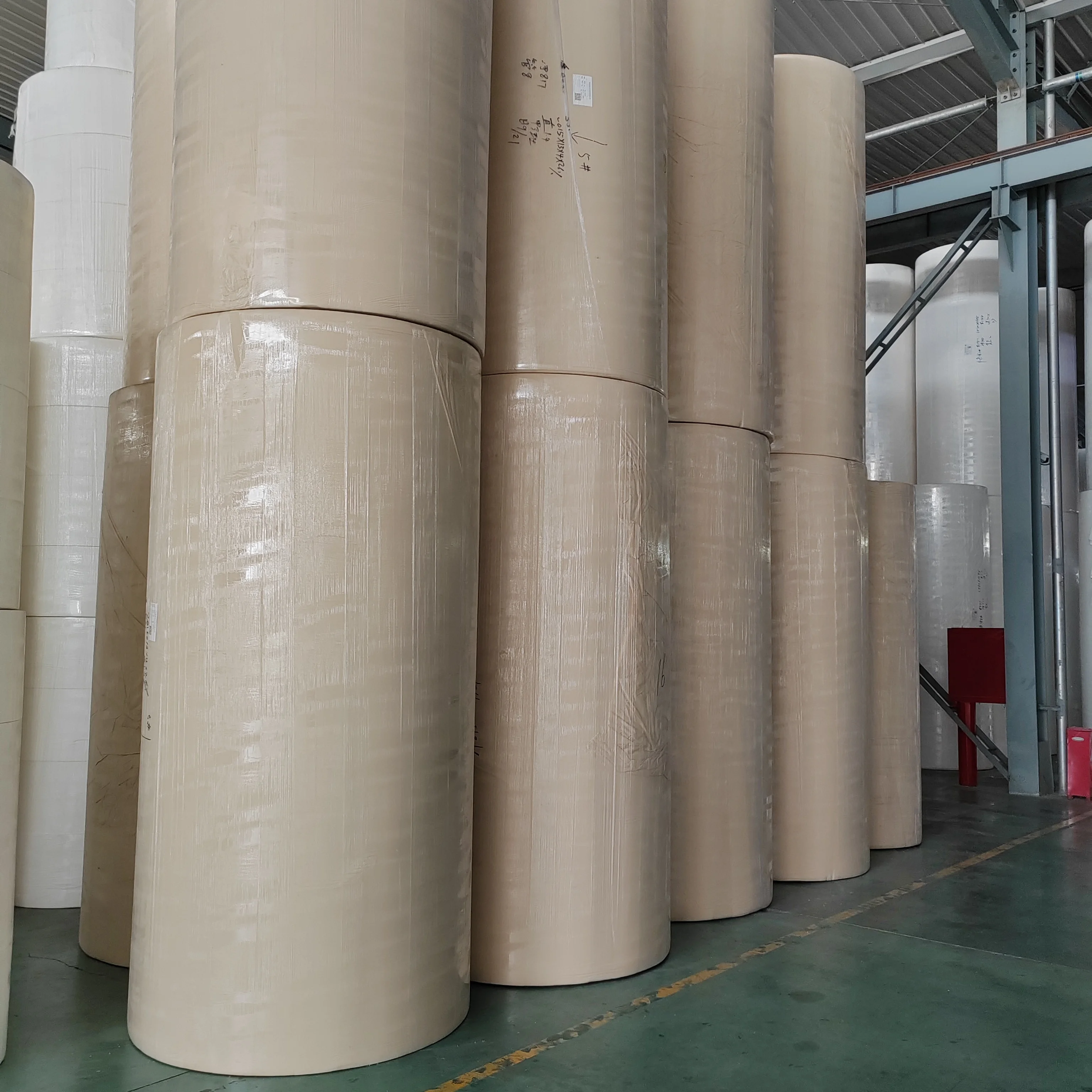 OEM Jumbo Tissue Roll Toilet Paper Bamboo Pulp Jumbo Roll Raw Material Jumbo Mother Roll Toilet Paper